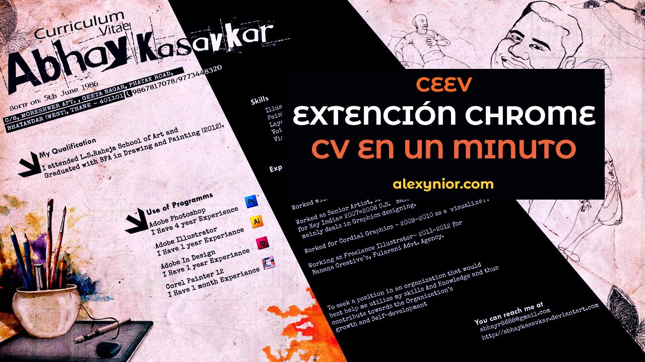Ceev: Extensión para crear tu CV en 1 minuto
